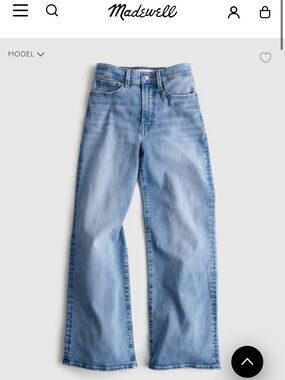 Madewell Light Blue High-Rise Wide-Leg Jeans